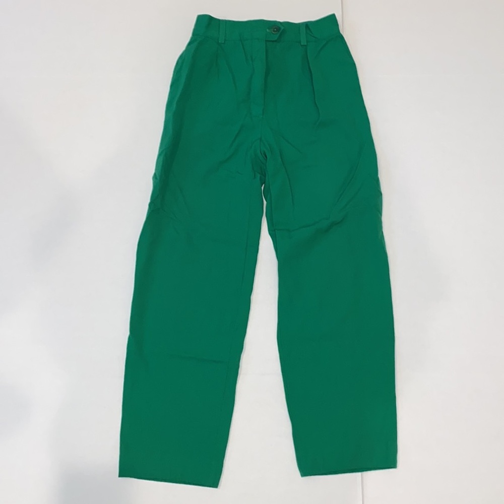 Escada Emerald Green High-Waist Trousers, size 0/2